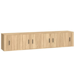 Ensemble de meubles TV 4 pcs Chêne sonoma Bois d'ingénierie