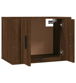 Meubles TV muraux 3 pcs chêne marron 57x34,5x40 cm