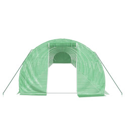 Serre avec cadre en acier vert 54 m² 18x3x2 m