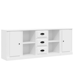 Buffets 3 pcs Blanc Bois d'ingénierie