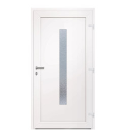 Porte d'entrée Blanc 108x208 cm PVC