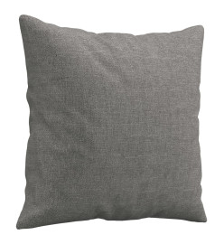 Coussins décoratifs 2 pcs Gris foncé 40x40 cm Tissu