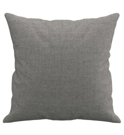 Coussins décoratifs 2 pcs Gris foncé 40x40 cm Tissu