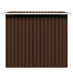 Abri de stockage pour jardin Marron 194x121x181 cm Acier