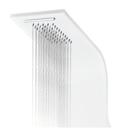 Panneau de douche aluminium 20x44x130 cm blanc