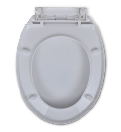 Abattant WC à fermeture en douceur Blanc Ovale