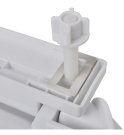 Abattant WC avec frein de chute 2 pcs Plastique Blanc