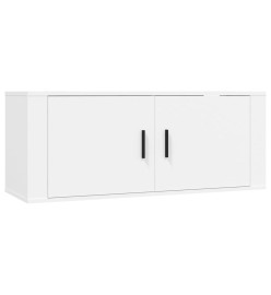 Meubles TV muraux 2 pcs blanc 100x34,5x40 cm