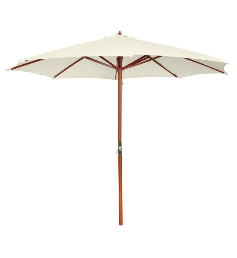 Parasol 300x258 cm Blanc sable