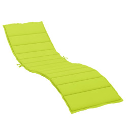 Coussin de chaise longue vert vif 200x60x3 cm tissu oxford