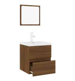 Meubles de salle de bain Chêne marron Bois d'ingénierie