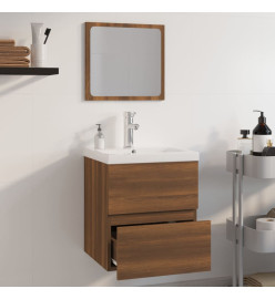 Meubles de salle de bain Chêne marron Bois d'ingénierie