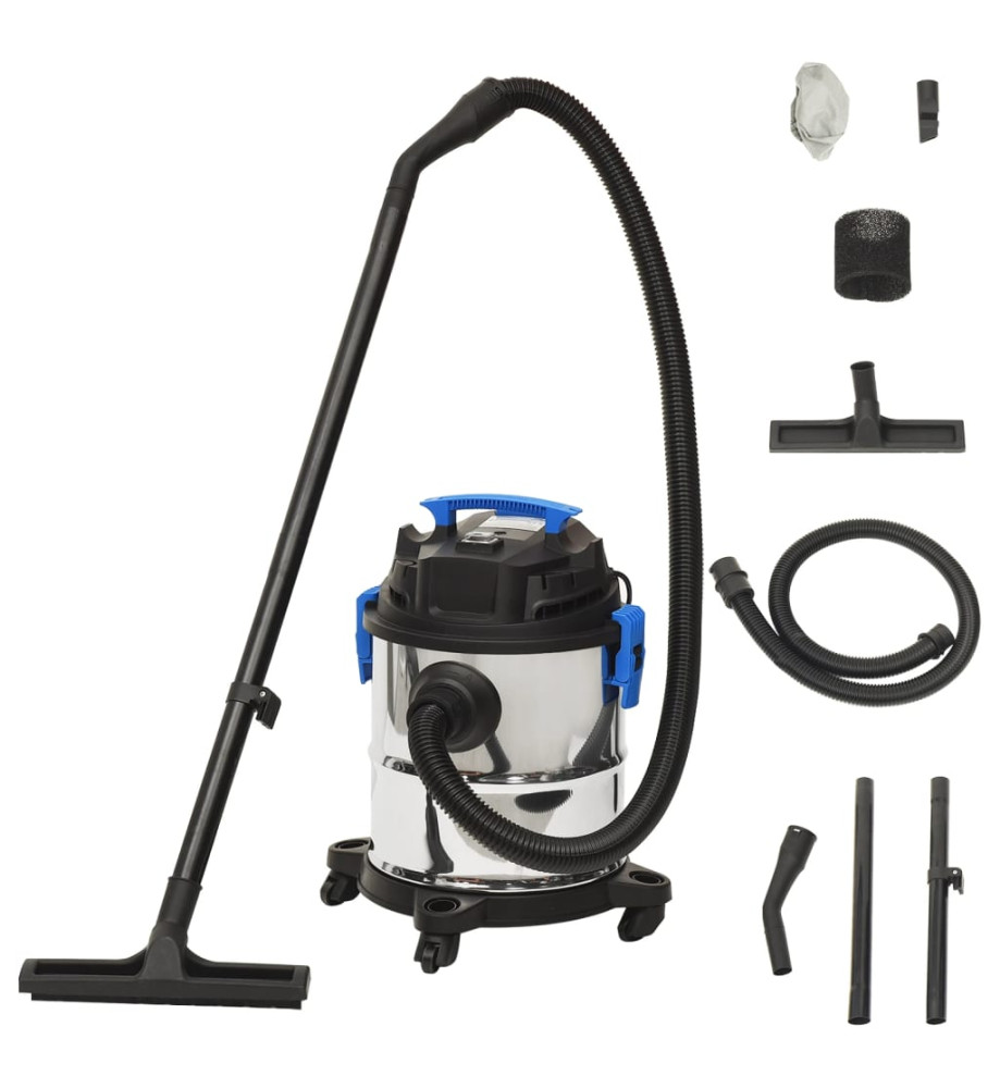 Aspirateur sec et humide 1200 W 20 L Argenté