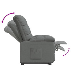 Fauteuil inclinable Gris foncé Tissu