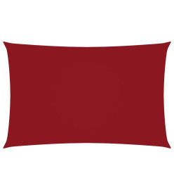 Voile de parasol Tissu Oxford rectangulaire 2x4,5 m Rouge