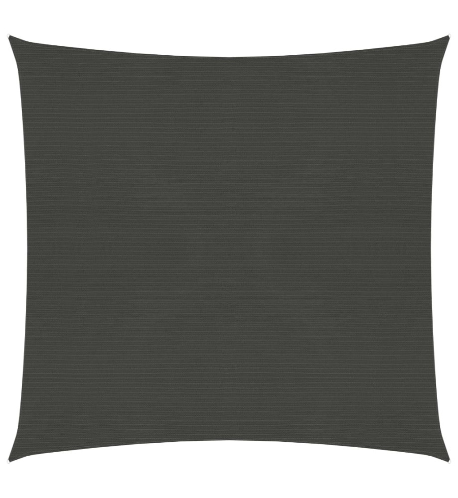 Voile d'ombrage 160 g/m² Anthracite 3x3 m PEHD