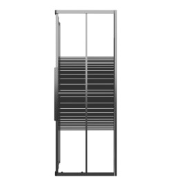 Cabine de douche à rayures ESG 90x70x180 cm Noir