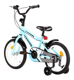 Vélo pour enfants 16 pouces Noir et bleu