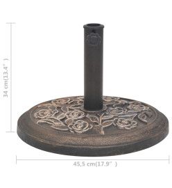 Socle de parasol Résine Rond Bronze 9 kg