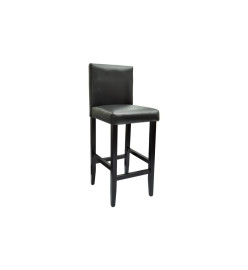 Set de 1 table de bar et 2 tabourets noir