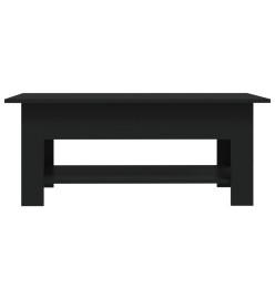 Table basse Noir 102x55x42 cm Aggloméré