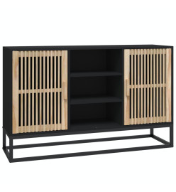 Buffet noir 105x30x65 cm bois d'ingénierie