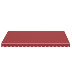 Tissu de remplacement pour auvent Bordeaux rouge 3,5x2,5 m