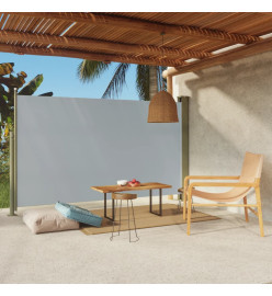 Auvent latéral rétractable de patio 180x300 cm Gris