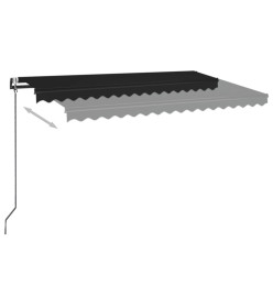 Auvent rétractable automatique 400x350 cm Anthracite