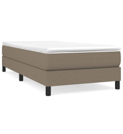 Sommier à ressorts de lit Taupe 100x200 cm Tissu