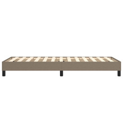 Sommier à ressorts de lit Taupe 100x200 cm Tissu