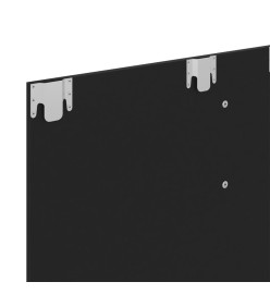 Meuble TV mural Noir 135x23,5x90 cm Aggloméré