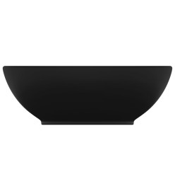 Lavabo ovale de luxe Noir mat 40x33 cm Céramique