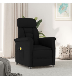 Fauteuil de massage Noir Similicuir daim