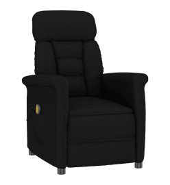 Fauteuil de massage Noir Similicuir daim