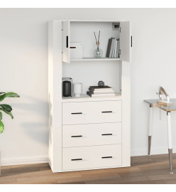 Armoire murale Blanc 80x33x80 cm Bois d'ingénierie