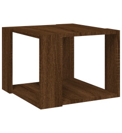 Table basse Chêne marron 40x40x30 cm Bois d'ingénierie