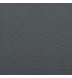 Auvent rétractable anthracite 5x3 m tissu et aluminium