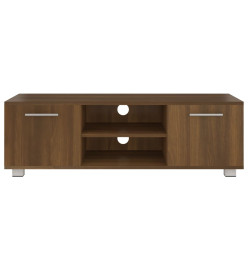 Meuble TV Chêne marron 110x40x35 cm Bois d'ingénierie