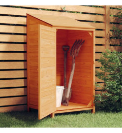 Remise de jardin Marron 55x52x112 cm Bois de sapin solide