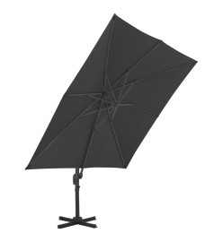 Parasol avec base portable Anthracite