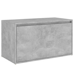 Banc d'entrée 80x40x45 cm Gris béton Aggloméré