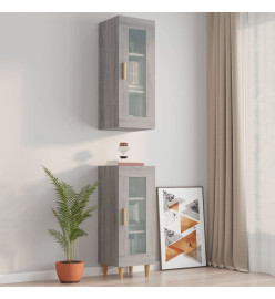 Armoire murale suspendue Sonoma gris 34,5x34x90 cm