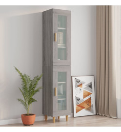 Armoire murale suspendue Sonoma gris 34,5x34x90 cm