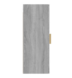 Armoire murale suspendue Sonoma gris 34,5x34x90 cm