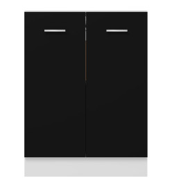 Armoire de plancher Noir 60x46x81,5 cm Aggloméré