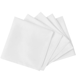 Serviettes de table 50 pcs Blanc 50x50 cm