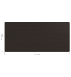 Tapis de tente 250x550 cm Marron