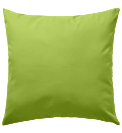 Oreiller d'extérieur 4 pcs 45 x 45 cm Vert pomme