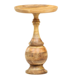 Table d'appoint ronde 43x43x66 cm Bois de manguier massif